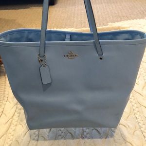 Blue Coach Tote